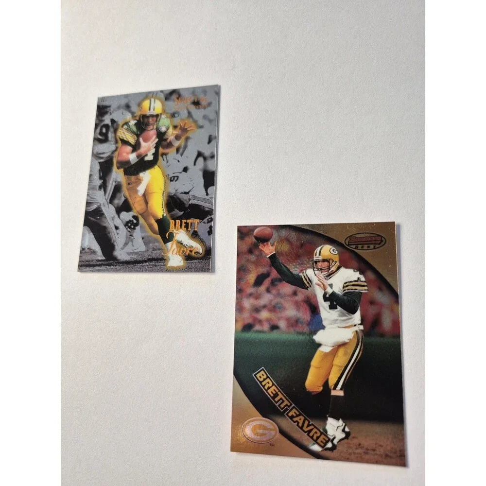 Brett Favre 2 Card Lot 1995 Pinnacle Select Certified & Bowman's Best Green Bay